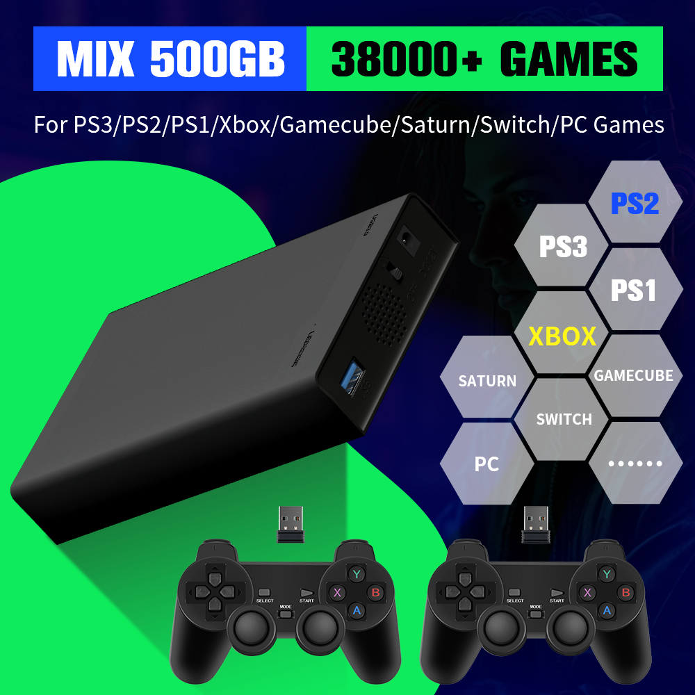 Retro Gaming Hard Drive - 500G Game Hard Drive With 38000+Games