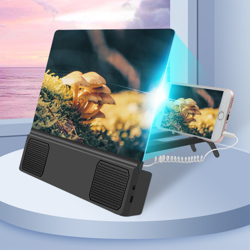 Retro Gaming And Projector - Mobile Phone Screen Amplifier With Speaker