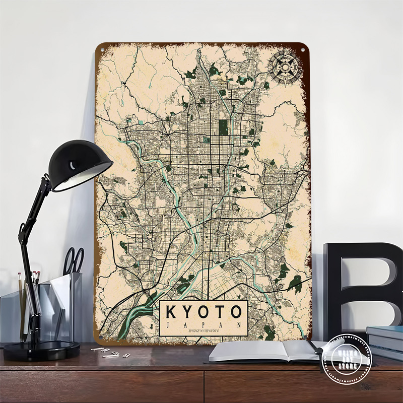 Kyoto City Map Japan Vintage P - огляд і ціна Retro Gaming Kyoto