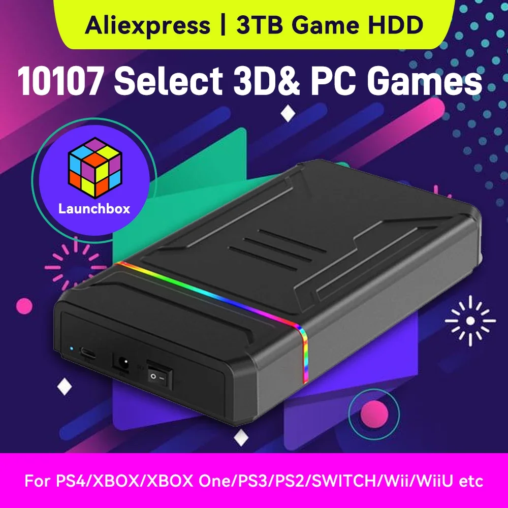 3TB Launchbox Portable Gaming  - огляд і ціна Retro Gaming Hard Drive
