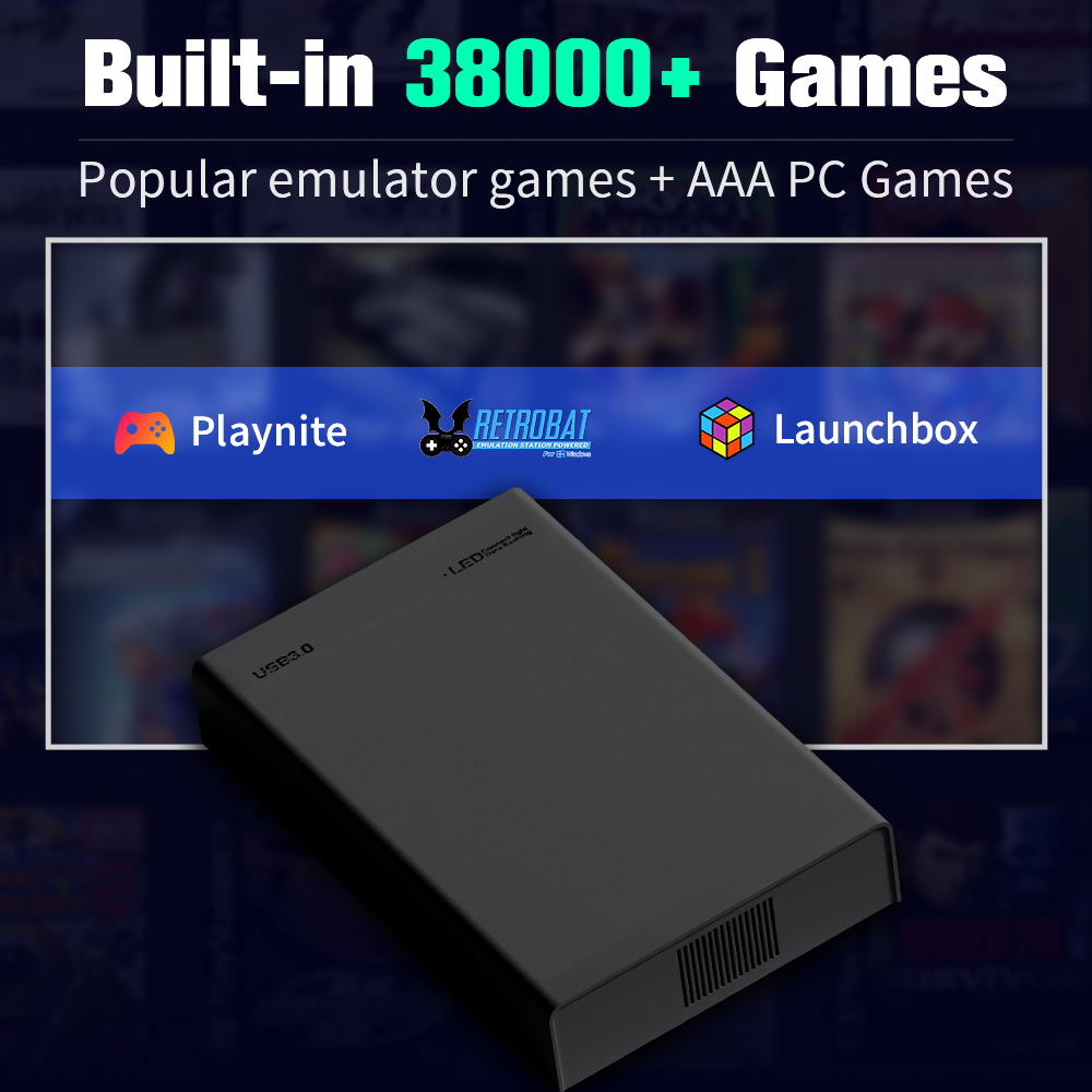 500G Game Hard Drive With 3800 - огляд і ціна Retro Gaming Hard Drive