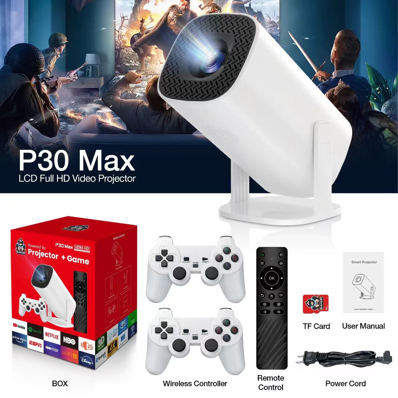 3D Game Projector P30MAX Retro - огляд і ціна Retro Gaming And Projector