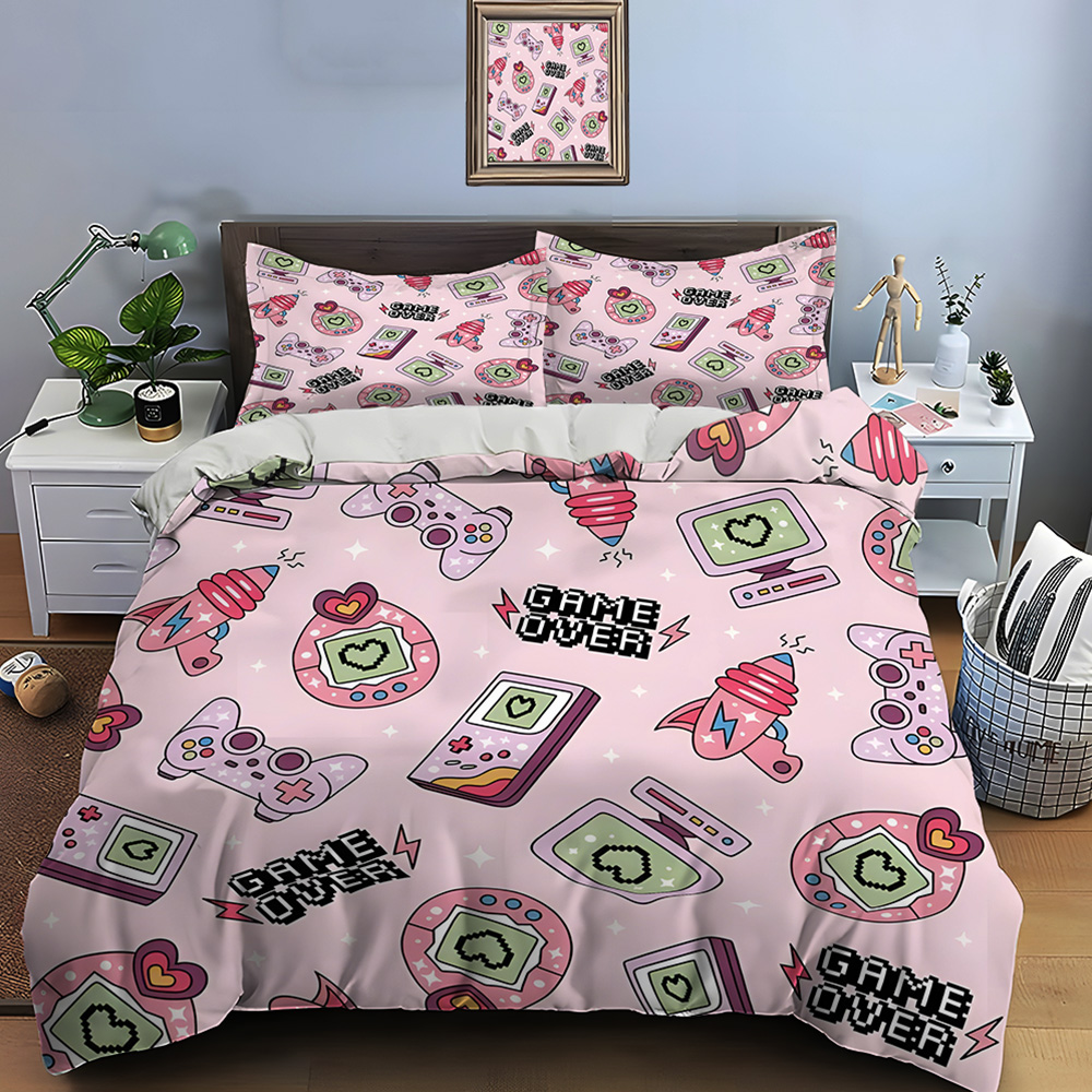 Retro Gaming Icons on Pink Bac - огляд і ціна Background Retro Gaming