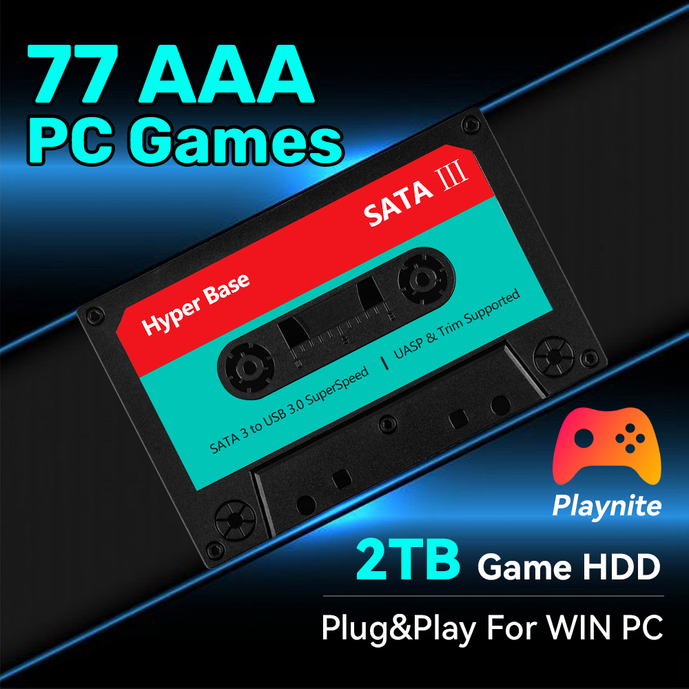 2TB Game Hard Drive With 77 PC - огляд і ціна Retro Gaming Hard Drive