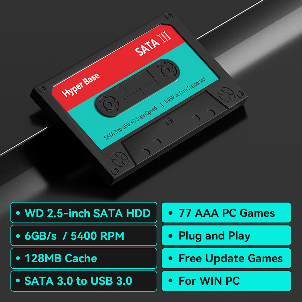 2TB Game Hard Drive With 77 PC - огляд і ціна Retro Gaming Hard Drive