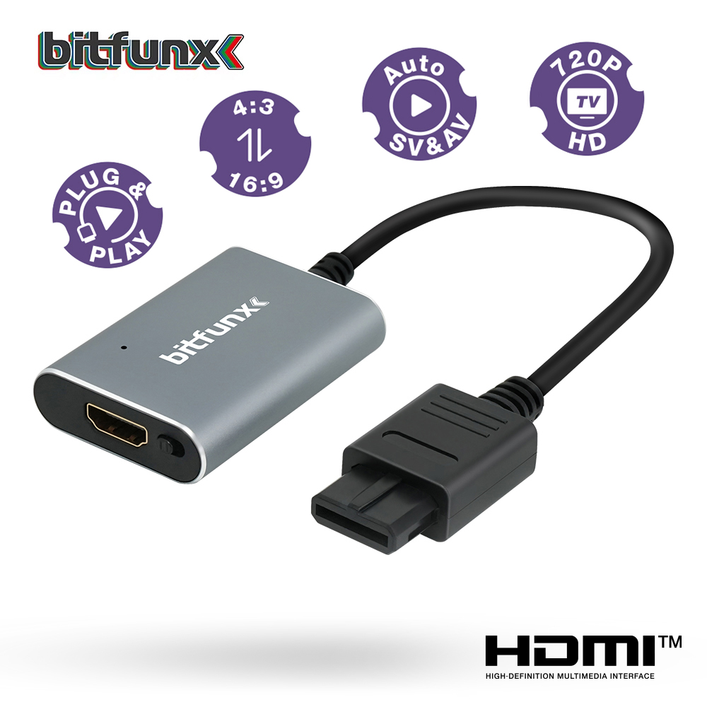 Bitfunx 720P HDMI™ Adapter S-v - огляд і ціна Retro Gaming Upscaler