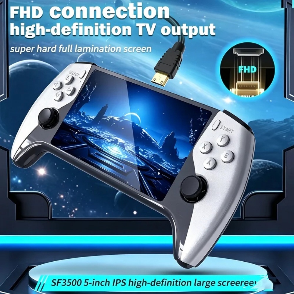 SF3500 5 inch Handheld Game Co - огляд і ціна Retro Gaming Upscaler